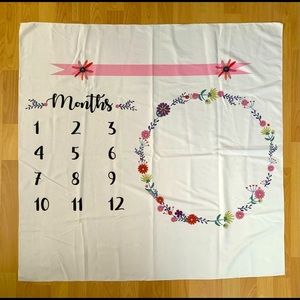 Baby Milestones Months Blanket